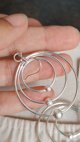 Pendientes Aro Plata Laminada