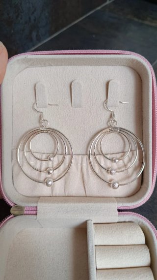 Pendientes Aro Plata Laminada