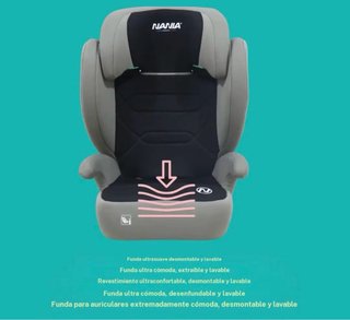 OFERTON Silla de coche Nania gris y negra NUEVA