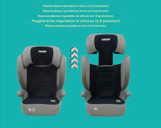 OFERTON Silla de coche Nania gris y negra NUEVA