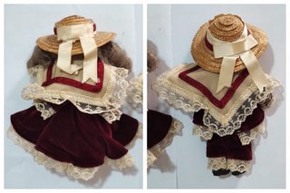 Bambole di porcellana in stile vittoriano vintage