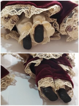 Bambole di porcellana in stile vittoriano vintage