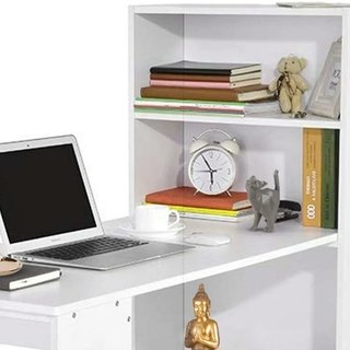 Escritorio con Estantería Mesa Soporte PC Computad