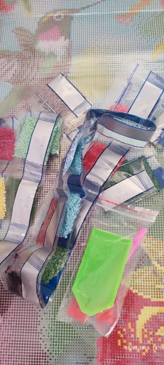 Kit Pintura Diamantes Colibríes 40x60cm