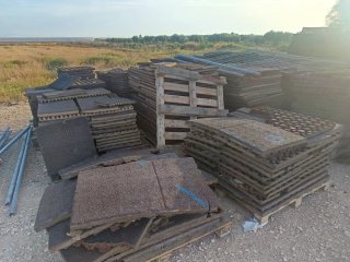Losa de caucho usada