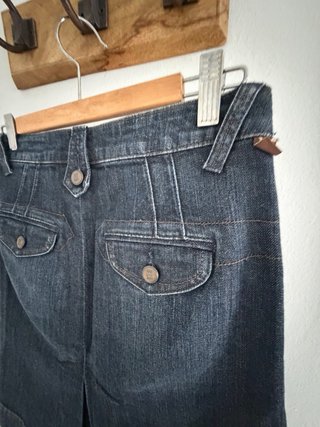 Falda vaquera azul talla S