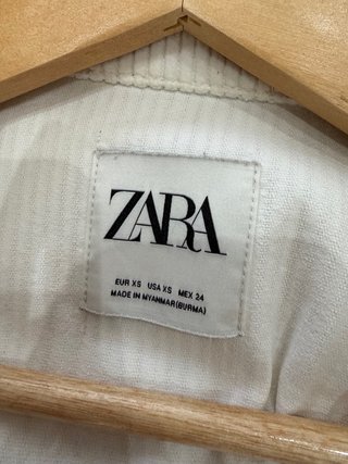 Sobrecamisa Zara Blanca Talla XS