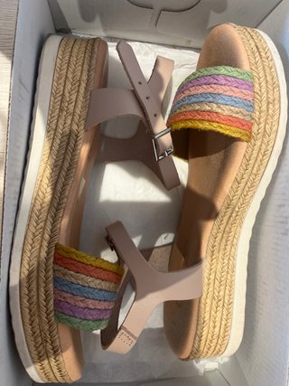 Sandalias Querol Beige Multicolor