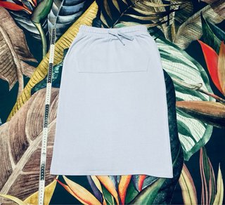 Falda Midi Deportiva Azul Pastel Mango XS 34 EUR