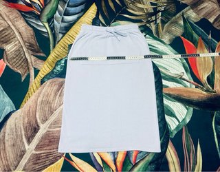 Falda Midi Deportiva Azul Pastel Mango XS 34 EUR