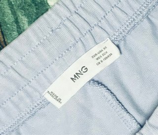 Falda Midi Deportiva Azul Pastel Mango XS 34 EUR