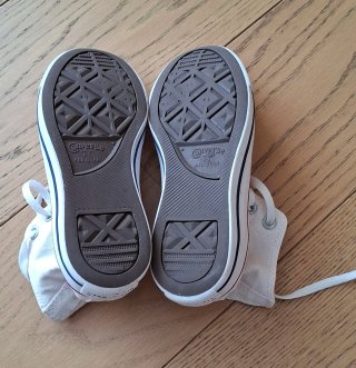 Converse Blancas bota Talla 33