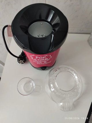 Máquina de palomitas roja