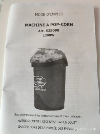 Máquina de palomitas roja