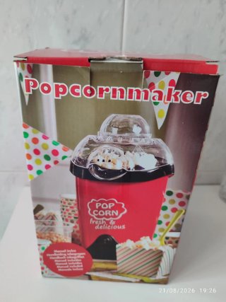 Máquina de palomitas roja