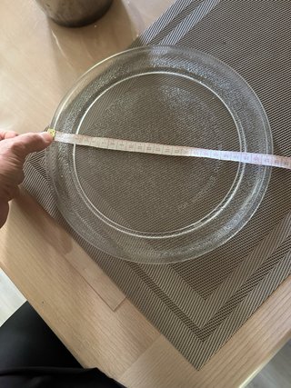 Plato de microondas de vidrio