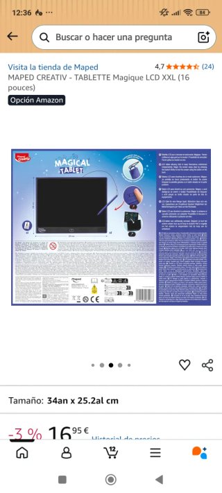 Tableta Mágica LCD XXL Maped Creativ