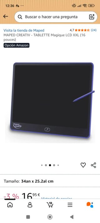 Tableta Mágica LCD XXL Maped Creativ