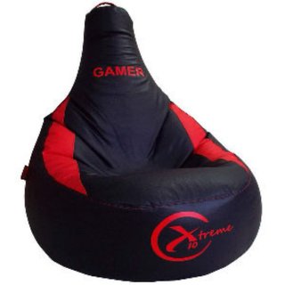 Puff Gamer Xtreme Negro y Rojo