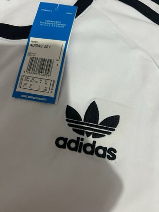 Camiseta Adidas Blanca Polyester