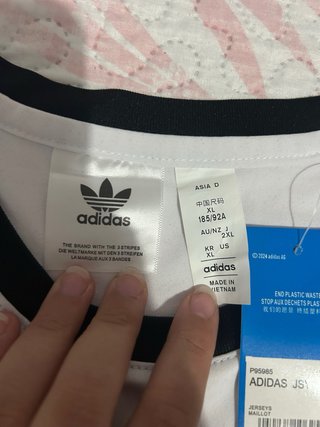 Camiseta Adidas Blanca Polyester