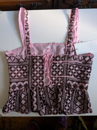 Top bordado Zara Talla M