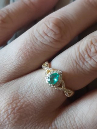 Anillo Infinito Esmeralda