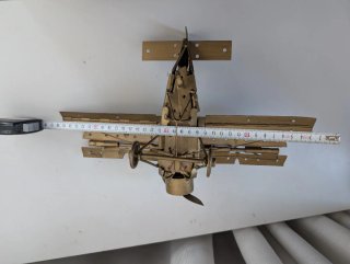 Avión Metálico Artesanal Antiguo