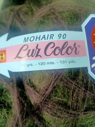 Lote 20 ovillos Mohair 90% Luz Color