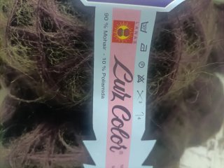 Lote 20 ovillos Mohair 90% Luz Color