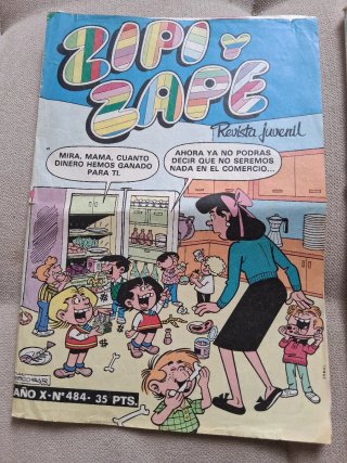 Cómics tebeos Zipi Zape antiguos