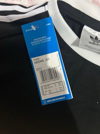 Camiseta Adidas Negra Poliéster