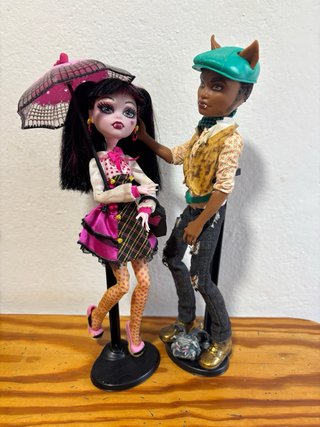 Monster High Forbitten Love Draculaura, Clawd Wolf