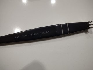 Coppia stanghette aste originali Persol nero 649