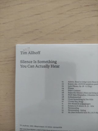 CD Tim Allhoff – Silence Is Something You Can Actu