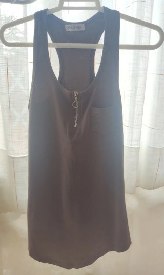 Camiseta sin mangas M & F con cremallera