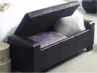 Baúl Pouf Contenedor Banco Taburete Reposapiés de