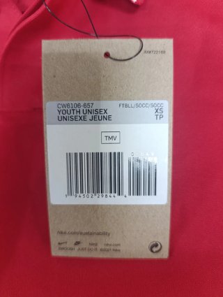 Polo Nike Dri-Fit niño rojo - Talla XS 122/128cm