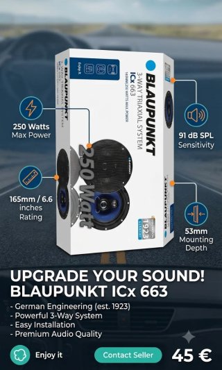 Altavoces Blaupunkt ICX 663 3-Way