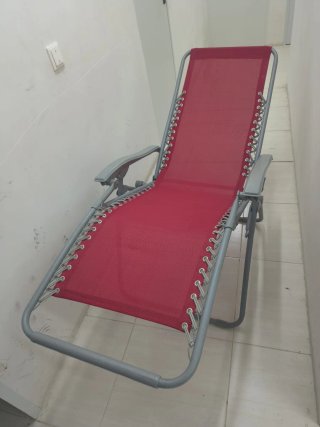Tumbona Silla Playa/Jardín Roja