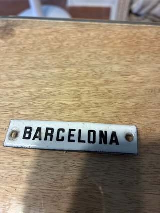 Placa decorativa Barcelona