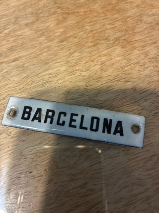 Placa decorativa Barcelona