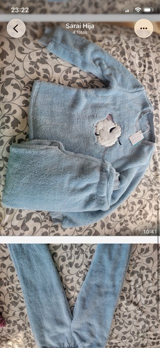 Pijama azul extra calentito