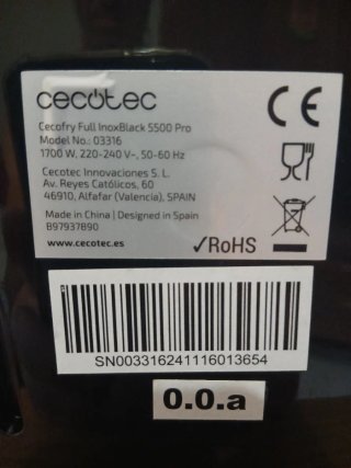 Cecofry Cecotec Freidora 5.5L