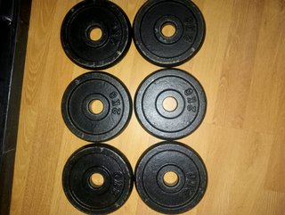 Juego Mancuernas y Barra 48kg