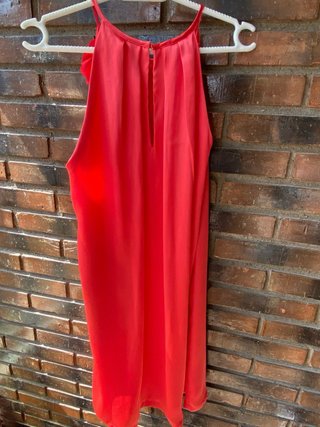 Vestido coral Mango