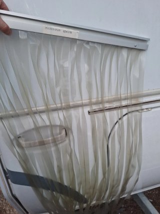 Cortina Tiras Plástico para caravana