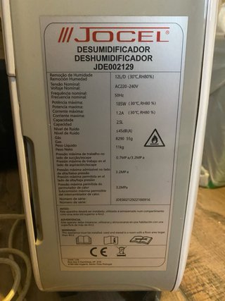 Lote 4 Deumidificatori DeLonghi, Jocel, Ufesa