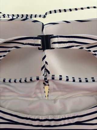 Bañador rayas azul y blanco Talla 42