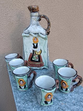 Servizio Ceramica Sarda Massidda Vintage